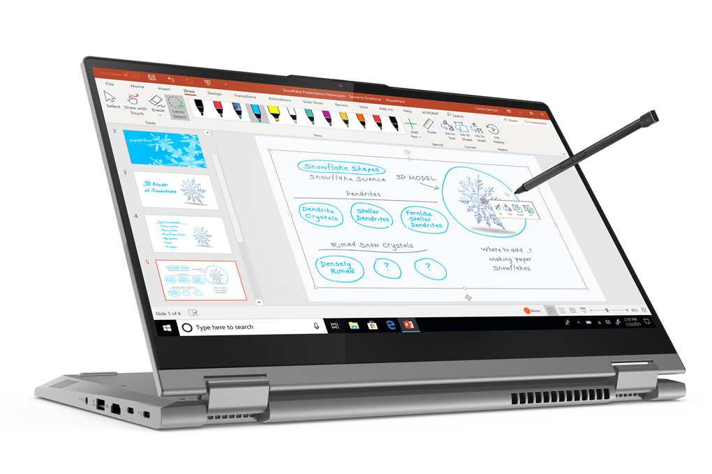 Laptop Lenovo ThinkBook 14s Yoga ITL i5 1135G7/8GB/512GB/Touch/Pen/Win10 (20WE004CVN) Màu Xám