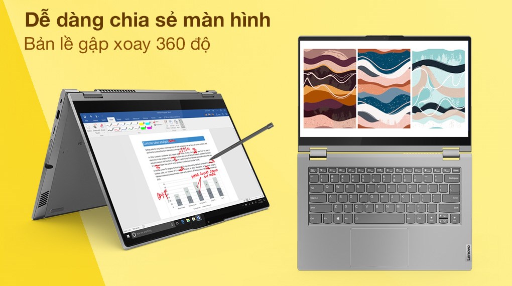 Laptop Lenovo ThinkBook 14s Yoga ITL i5 1135G7/16GB/512GB/Touch/Pen/Win10 (20WE004DVN)