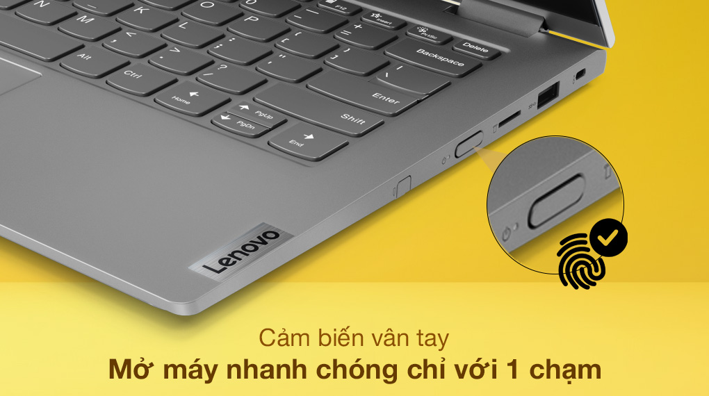 Lenovo ThinkBook 14s Yoga ITL i5 1135G7 (20WE004DVN) - Cảm biến vân tay