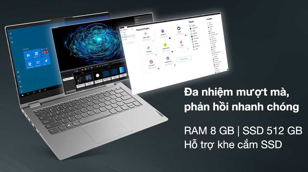 Laptop Lenovo ThinkBook 14s Yoga ITL i7 1165G7/8GB/512GB/Touch/Pen/Win10 (20WE004EVN)