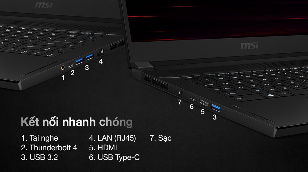 Laptop MSI Gaming GS66 Stealth 11UG i7 11800H/32GB/2TB SSD/8GB RTX3070 Max-Q/360Hz/Balo/Chuột/Win10 (219VN)