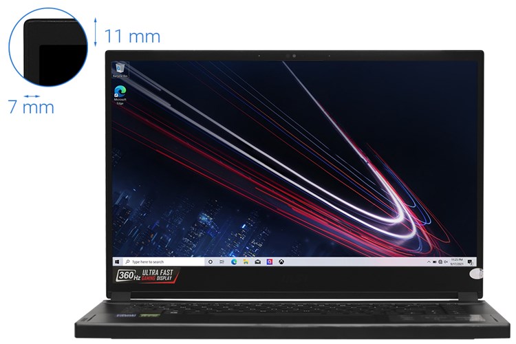 Laptop MSI Gaming GS66 Stealth 11UG i7 11800H/32GB/2TB SSD/8GB RTX3070 Max-Q/360Hz/Balo/Chuột/Win10 (219VN) Màu Đen