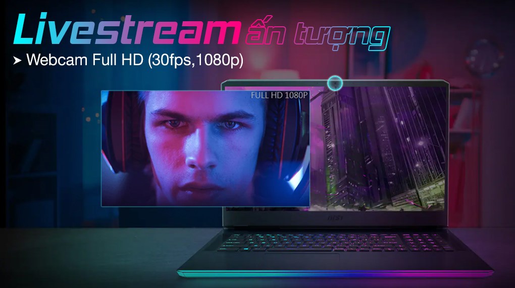 Laptop MSI Gaming GE76 Raider 11UH i9 11980HK/64GB/2TB SSD/16GB RTX3080/120Hz/Balo/Chuột/Win10 (434VN)