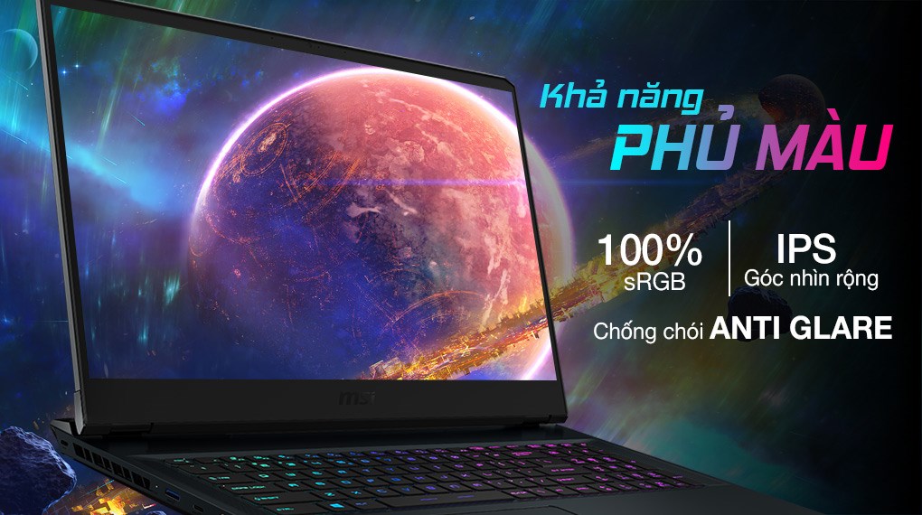 Laptop MSI Gaming GE76 Raider 11UH i9 11980HK/64GB/2TB SSD/16GB RTX3080/120Hz/Balo/Chuột/Win10 (434VN)