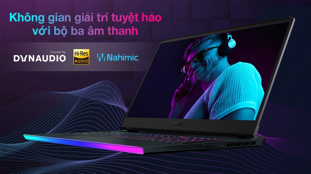 Laptop MSI Gaming GE76 Raider 11UH i9 11980HK/64GB/2TB SSD/16GB RTX3080/120Hz/Balo/Chuột/Win10 (434VN)