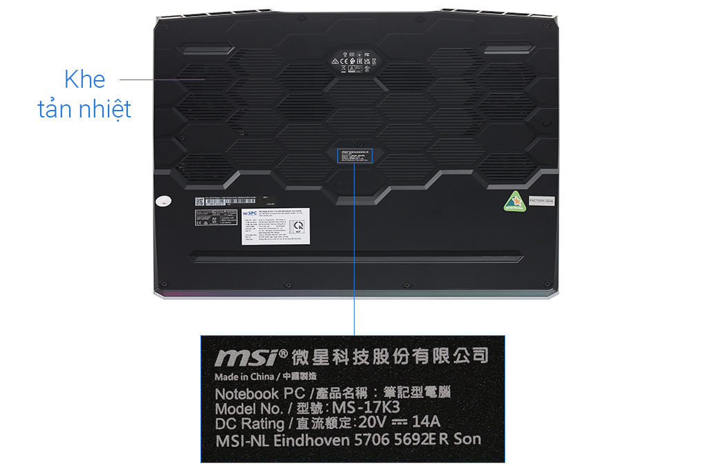 Laptop MSI Gaming GE76 Raider 11UH i9 11980HK/64GB/2TB SSD/16GB RTX3080/120Hz/Balo/Chuột/Win10 (434VN) - 11