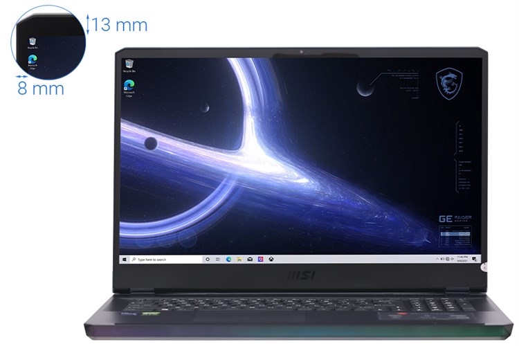 Laptop MSI Gaming GE76 Raider 11UH i9 11980HK/64GB/2TB SSD/16GB RTX3080/120Hz/Balo/Chuột/Win10 (434VN)