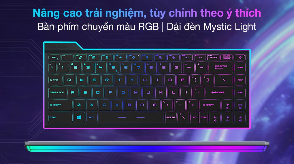 Laptop MSI Gaming GE66 Raider 11UH i7 11800H/32GB/2TB SSD/16GB RTX3080/240Hz/Balo/Chuột/Win10 (259VN)