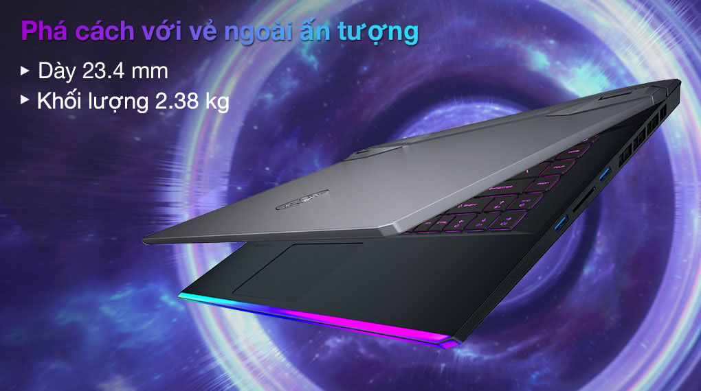 MSI Gaming GE66 Raider 11UH i7 11800H (259VN) - Thiết kế