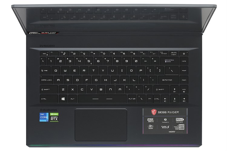 Laptop MSI Gaming GE66 Raider 11UG i7 11800H/16GB/2TB SSD/8GB RTX3070/360Hz/Balo/Chuột/Win10 (258VN) Màu Đen