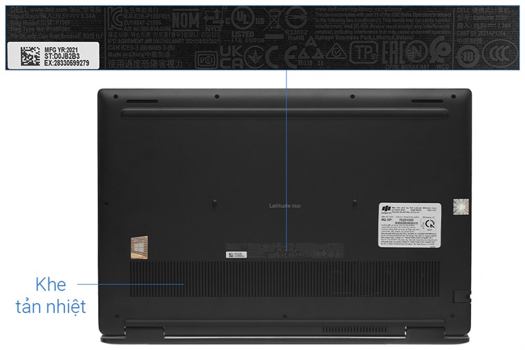 Laptop Dell Latitude 3520 i5 1135G7/8GB/256GB/Win10 Pro (70251593) Màu Đen