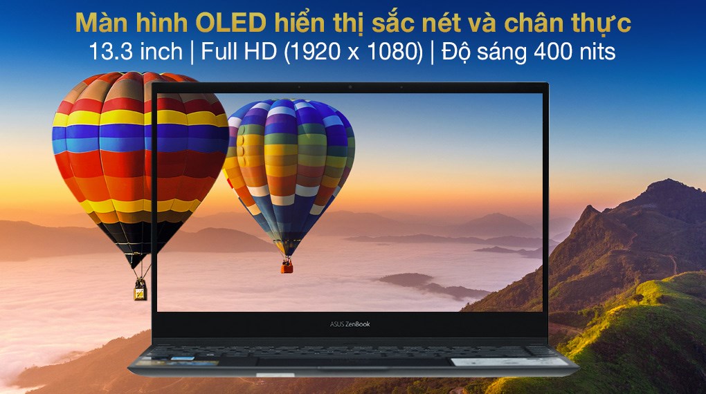 Laptop Asus ZenBook Flip UX363EA i7 1165G7/16GB/512GB/OLED/Touch/Pen/Cáp/Túi/Win10 (HP163T)