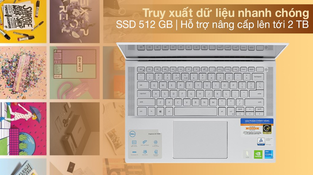 Laptop Dell Inspiron 7400 i5 1135G7/16GB/512GB/2GB MX350/Win10 (N4I5134W)