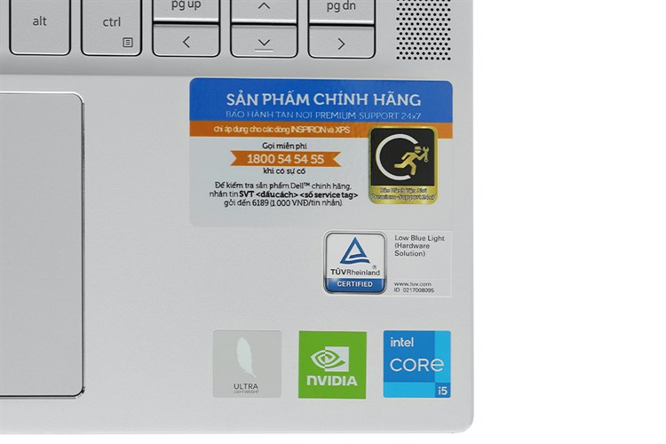 Laptop Dell Inspiron 7400 i5 1135G7/16GB/512GB/2GB MX350/Win10 (N4I5134W) Màu Bạc