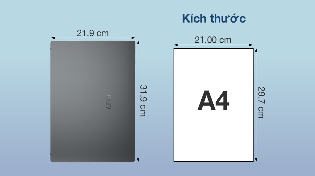 Laptop MSI Modern 14 B11MOL i3 1115G4/8GB/256GB/Win10 (813VN)