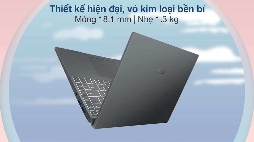 MSI Modern 14 B11MOL i3 1115G4 (813VN) - Thiết kế