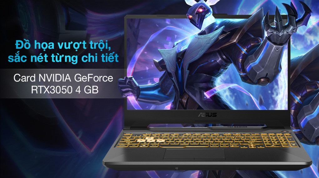 Laptop Asus TUF Gaming FX506HCB i5 11400H/8GB/512GB/4GB RTX3050/144Hz/Win10 (HN139T)