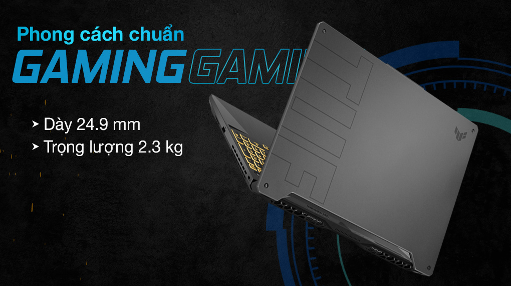 Asus TUF Gaming FX506HCB i5 11400H (HN139T) - Thiết kế