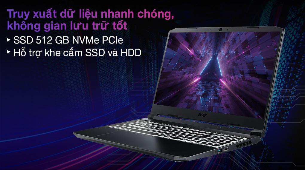 Acer Nitro 5 Gaming AN515 56 5256 i5 11300H (NH.QBZSV.005) - SSD