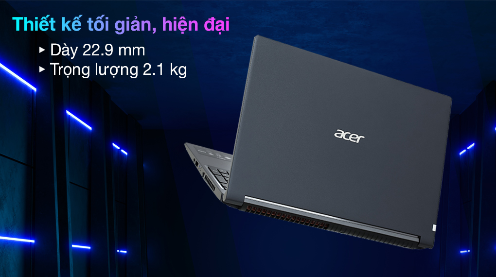Acer Aspire 7 Gaming A715 42G R6ZR R5 5500U (NH.QAYSV.003) - Thiết kế