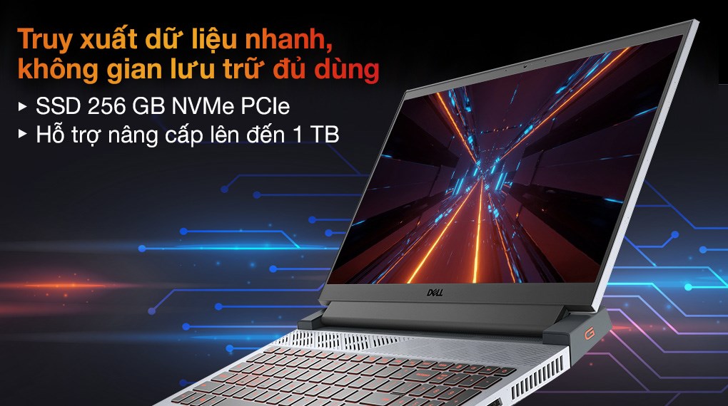 Laptop Dell Gaming G15 5515 R5 5600H/8GB/256GB/4GB RTX3050/120Hz/Win10 (P105F004AGR)