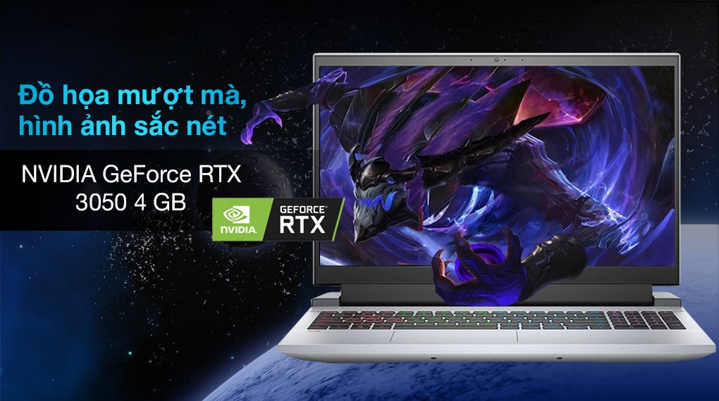 Laptop Dell Gaming G15 5515 R5 5600H/16GB/512GB/4GB RTX3050/120Hz/Win10 (P105F004BGR)