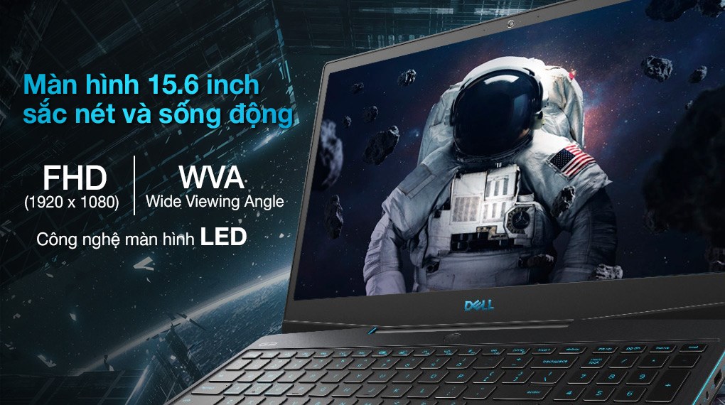Laptop Dell Gaming G3 i7 10750H/16GB/512GB/6GB GTX1660Ti/120Hz/Win10 (P89F002G3500B)