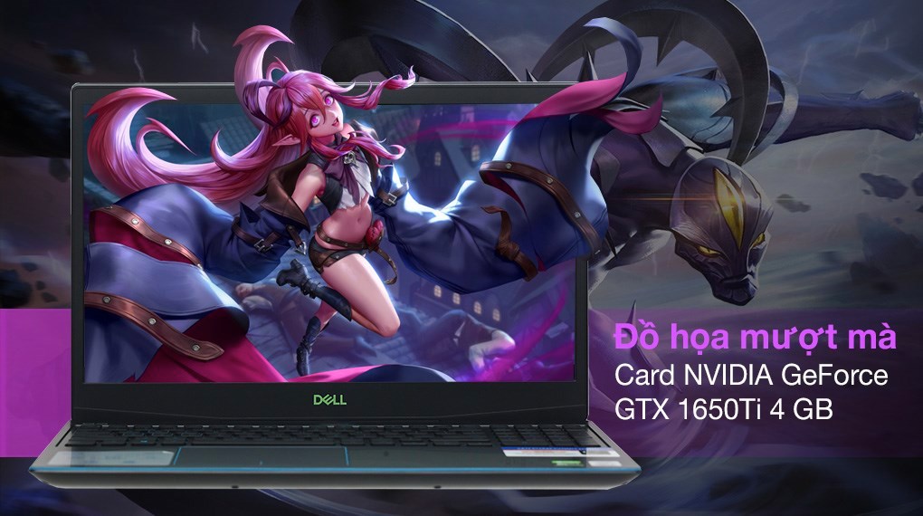 Laptop Dell Gaming G3 15 i7 10750H/16GB/512GB/4GB GTX1650Ti/120Hz/Win10 (P89F002DBL)