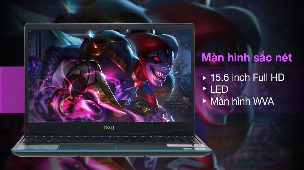 Laptop Dell Gaming G3 15 i7 10750H/16GB/512GB/4GB GTX1650Ti/120Hz/Win10 (P89F002DBL)