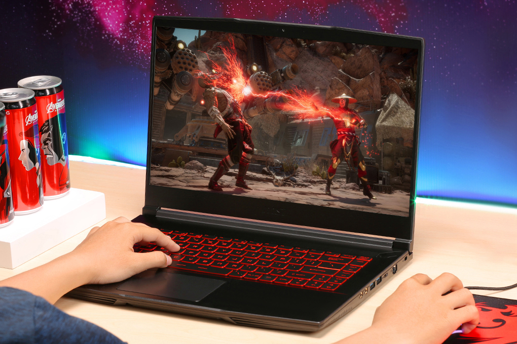 Laptop MSI Gaming GF63 Thin 10SC i5 10500H/8GB/512GB/4GB GTX1650 Max-Q/144Hz/Balo/Chuột/Win10 (622VN) Màu Đen