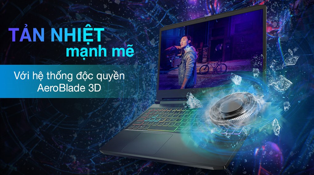 Laptop Acer Predator Triton 300 PT315 53 75LQ i7 11800H/16GB/512GB/6GB RTX3060/165Hz/Win10 (NH.QDQSV.001)