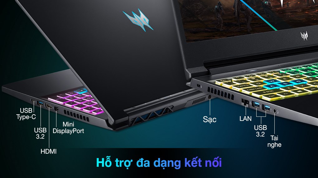 Laptop Acer Predator Triton 300 PT315 53 71DJ i7 11800H/16GB/512GB/8GB RTX3070/165Hz/Win10 (NH.QDSSV.001)