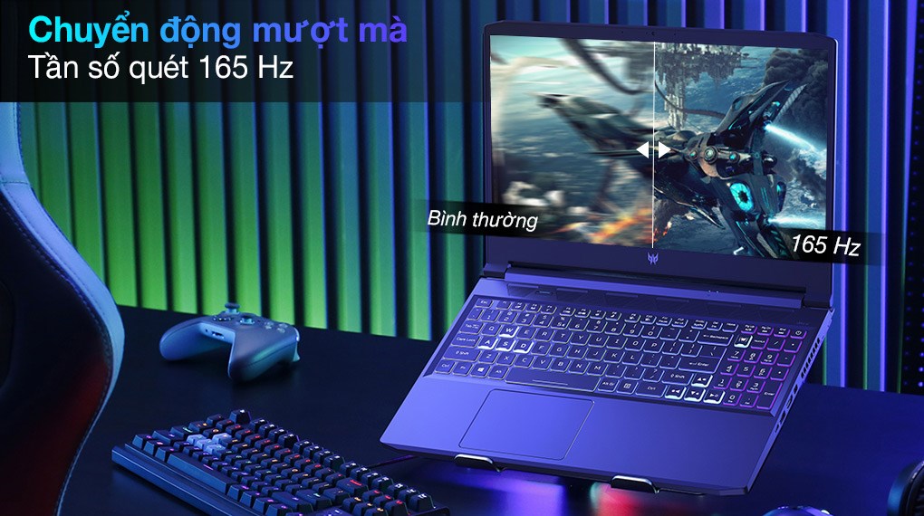 Laptop Acer Predator Triton 300 PT315 53 71DJ i7 11800H/16GB/512GB/8GB RTX3070/165Hz/Win10 (NH.QDSSV.001)