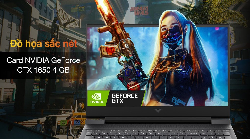 Laptop HP Gaming VICTUS 16 e0177AX R5 5600H/8GB/512GB/4GB GTX1650/144Hz/Win10 (4R0U9PA)