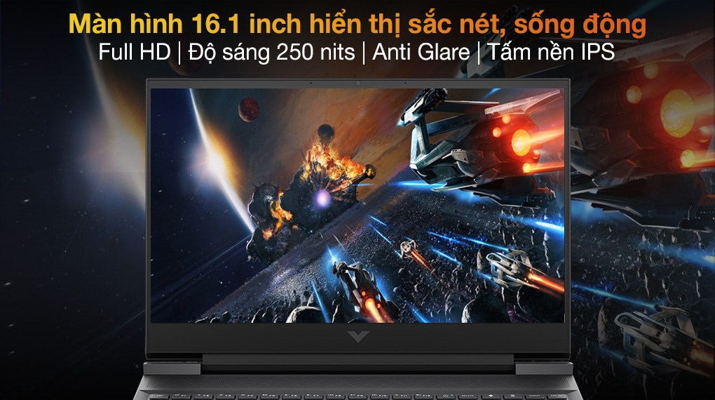 Laptop HP Gaming VICTUS 16 e0177AX R5 5600H/8GB/512GB/4GB GTX1650/144Hz/Win10 (4R0U9PA)