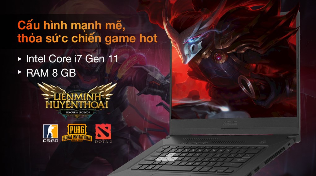 Laptop Asus TUF Gaming FX516PM i7 11370H/8GB/512GB/6GB RTX3060/144Hz/Win10 (HN002T)