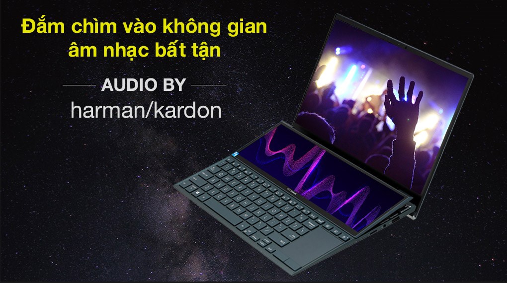 Laptop Asus ZenBook Duo UX482EA i5 1135G7/8GB/512GB/Touch/Pen/Túi/Stand/Win10 (KA081T)