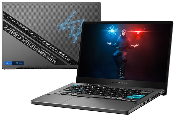Laptop Asus ROG Zephyrus G14 Alan Walker GA401QEC R9 5900HS/16GB 1TB/4GB RTX3050Ti/120Hz/Túi/Win10