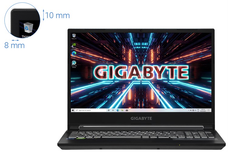 Laptop GIGABYTE Gaming G5 i5 10500H/16GB/512GB/6GB RTX3060/144Hz/Win10 (5S11130SH) Màu Đen