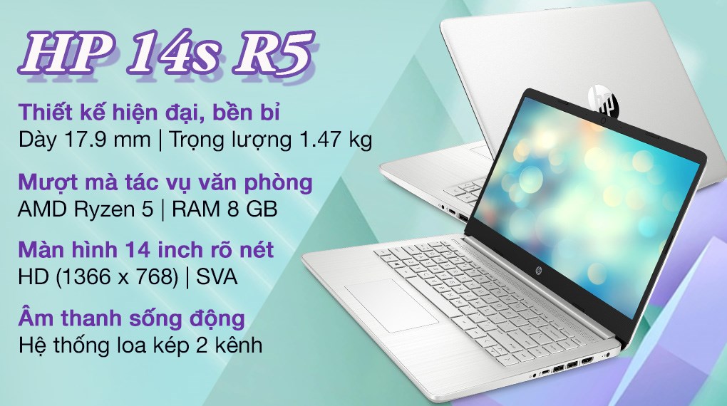 Laptop HP 14s fq1065AU R5 5500U/8GB/512GB/Win10 (4K0Z5PA)