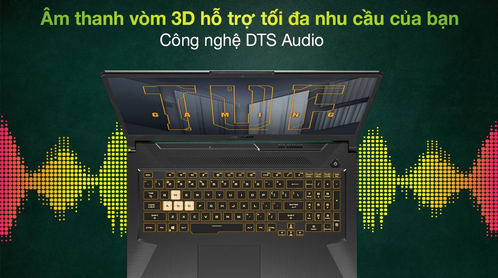 Laptop Asus TUF Gaming FX706HC i7 11800H/8GB/512GB/4GB RTX3050/144Hz/Win10 (HX009T)