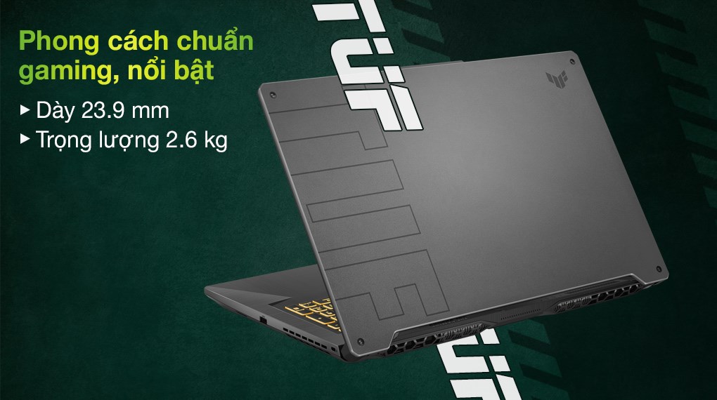 Laptop Asus TUF Gaming FX706HC i7 11800H/8GB/512GB/4GB RTX3050/144Hz/Win10 (HX009T)