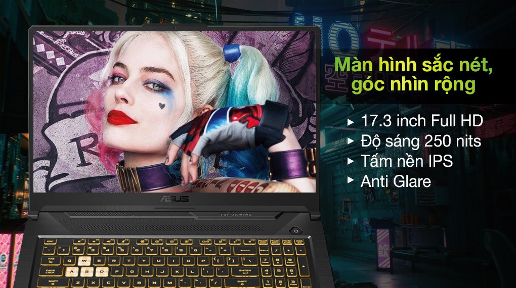 Laptop Asus TUF Gaming FX706HC i7 11800H/8GB/512GB/4GB RTX3050/144Hz/Win10 (HX009T)