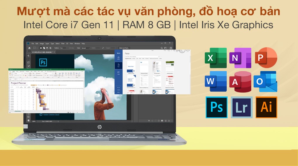 Laptop HP 15s fq2558TU i7 1165G7/8GB/512GB/Win10 (46M26PA) - 4