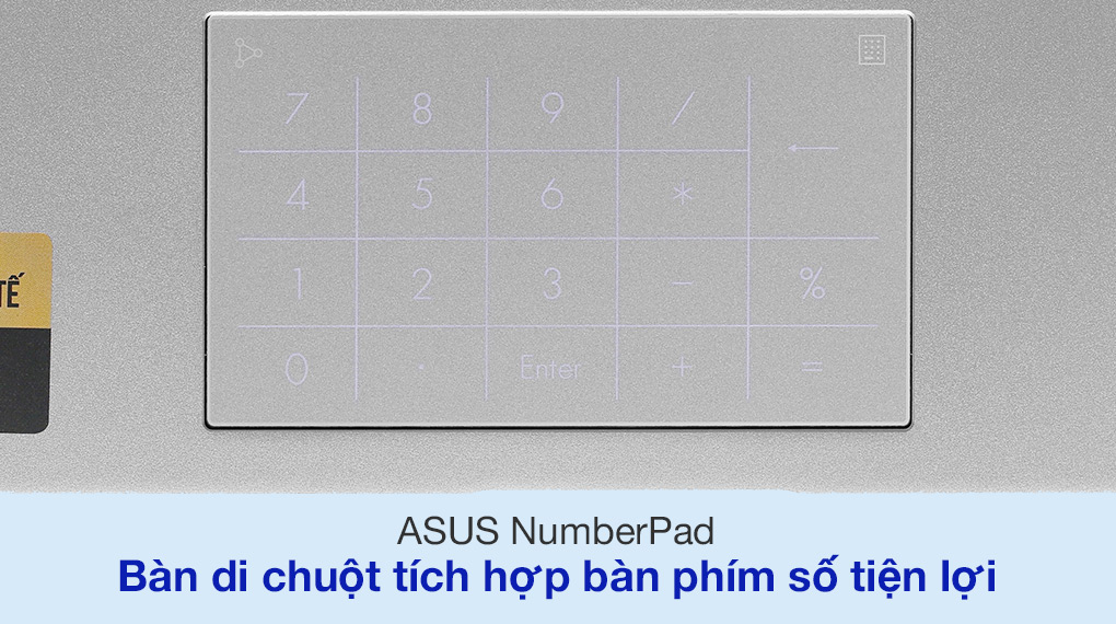 Asus VivoBook S433EA i7 1165G7 (AM885T) - NumberPad Asus VivoBook S433EA i7 1165G7 (AM885T) - NumberPad