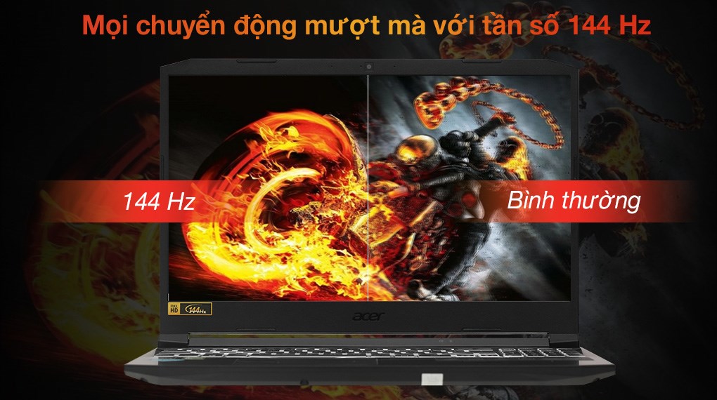 Laptop Acer Nitro 5 Gaming AN515 57 54AF i5 11400H/16GB/512GB/4GB RTX3050/144Hz/Win11 (NH.QENSV.004)