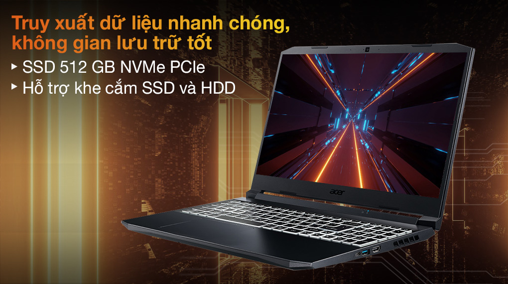 Acer Nitro 5 Gaming AN515 57 54MV i5 11400H (NH.QENSV.003) - SSD