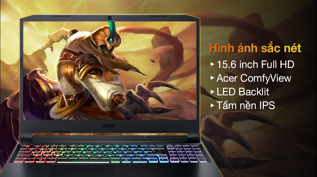 Acer Nitro 5 Gaming AN515 57 54MV i5 11400H (NH.QENSV.003) - Màn hình