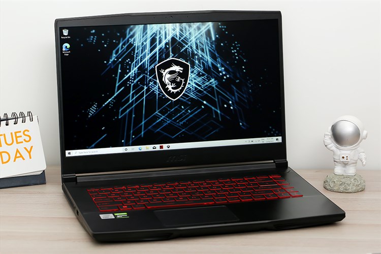Laptop MSI Gaming GF63 Thin 10SC i7 10750H/8GB/512GB/4GB GTX1650 Max-Q/144Hz/Balo/Chuột/Win10 (480VN) Màu Đen