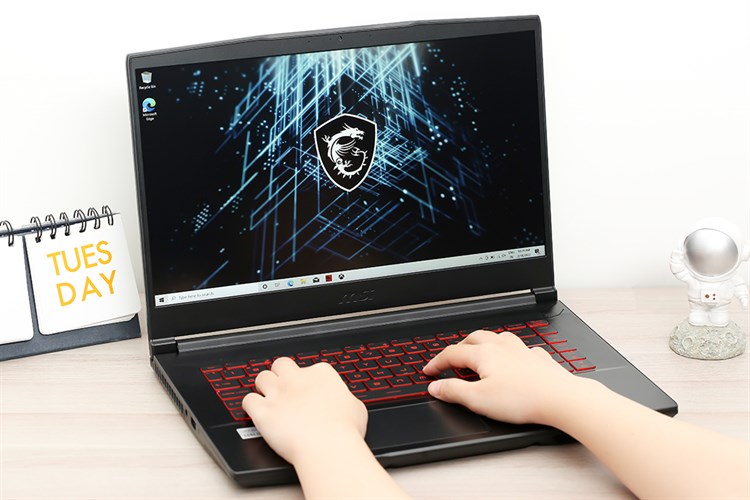 Laptop MSI Gaming GF63 Thin 10SC i7 10750H/8GB/512GB/4GB GTX1650 Max-Q/144Hz/Balo/Chuột/Win10 (480VN) Màu Đen